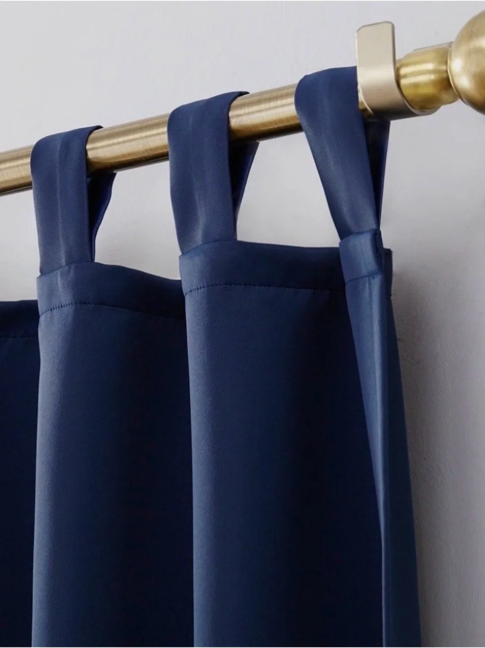 Navy Blue Tab-Top Curtains